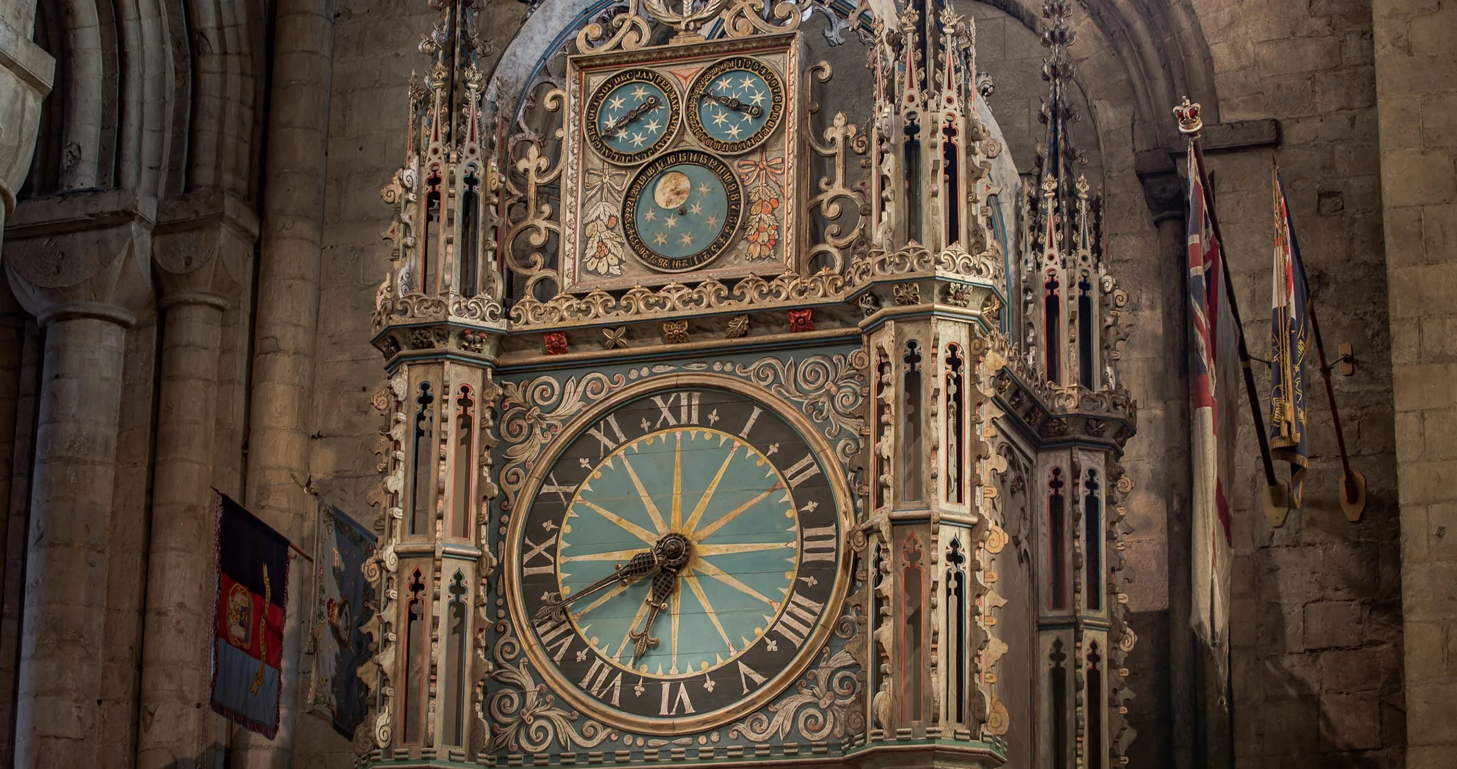 Durst Clock Durham Cathedral's buildings and grounds - Durham Cathedral